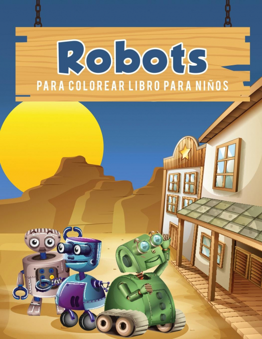 Robots para colorear libro para niños