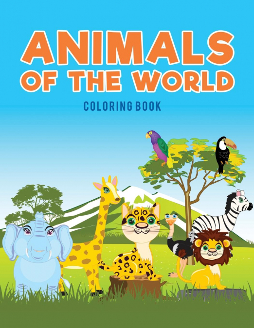Animals of the world coloring Book