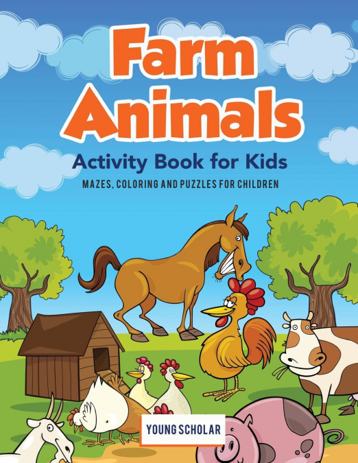 Farm Animals Activity Book for Kids