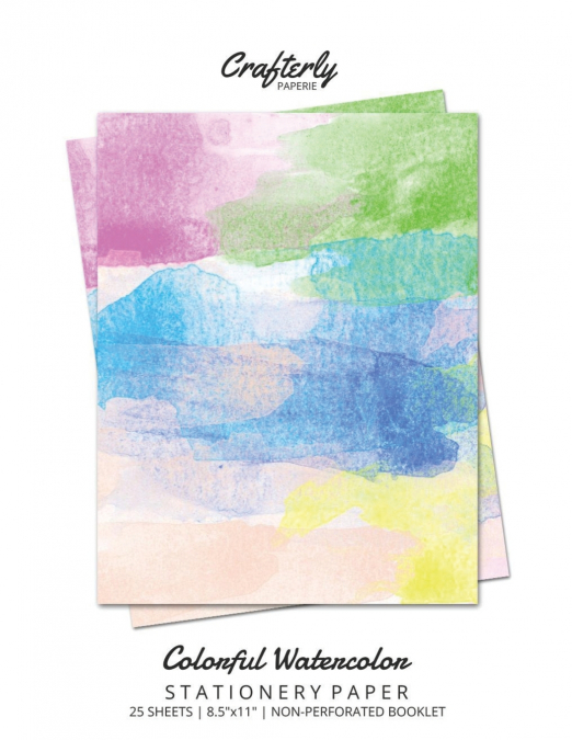 Colorful Watercolor Stationery Paper
