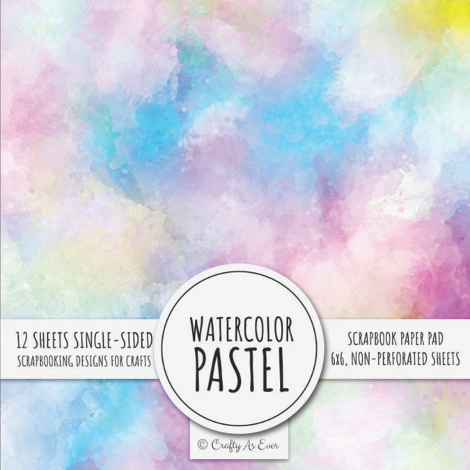 Watercolor Pastel Scrapbook Paper Pad