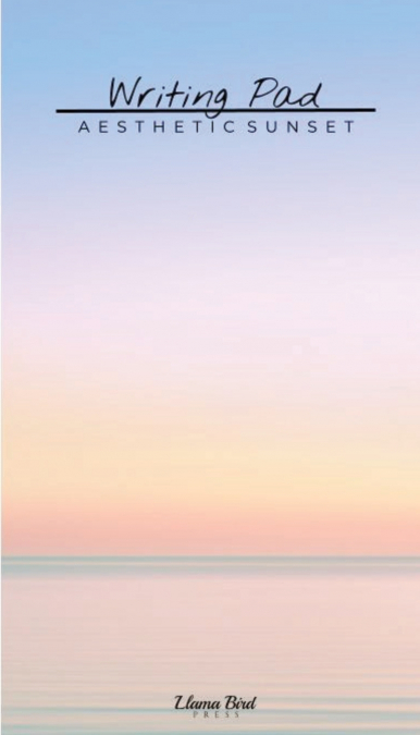 Aesthetic Sunset Writing Pad