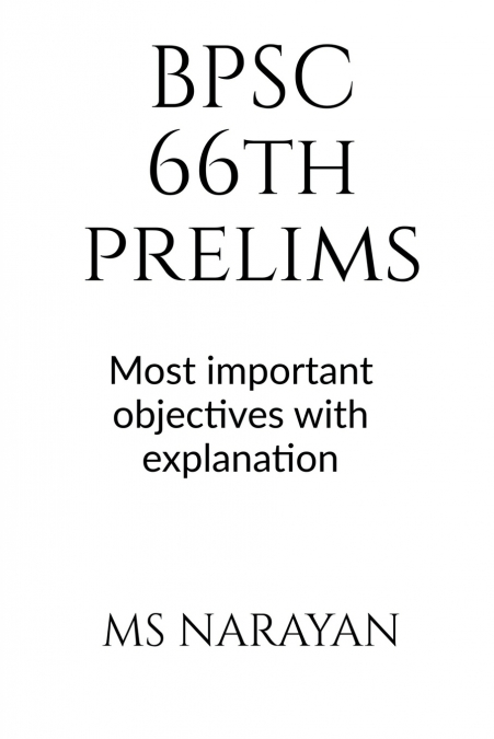 BPSC 66th PRELIMS