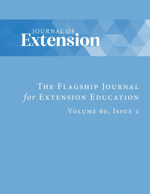 Journal of Extension, vol. 60, no. 2
