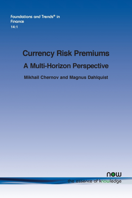 Currency Risk Premiums