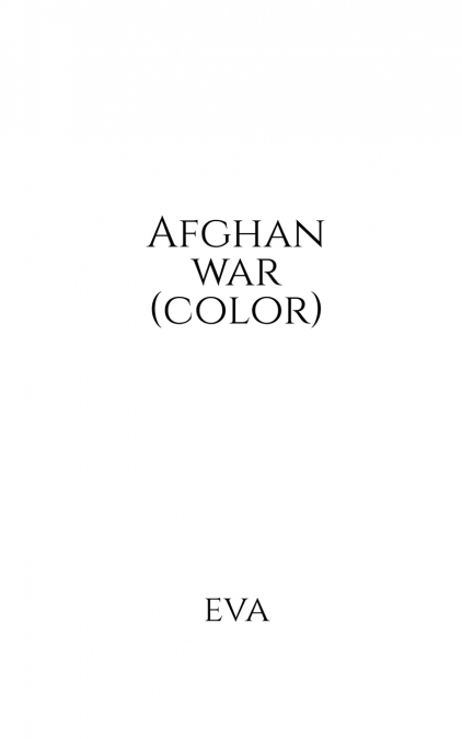 Afghan war (color)