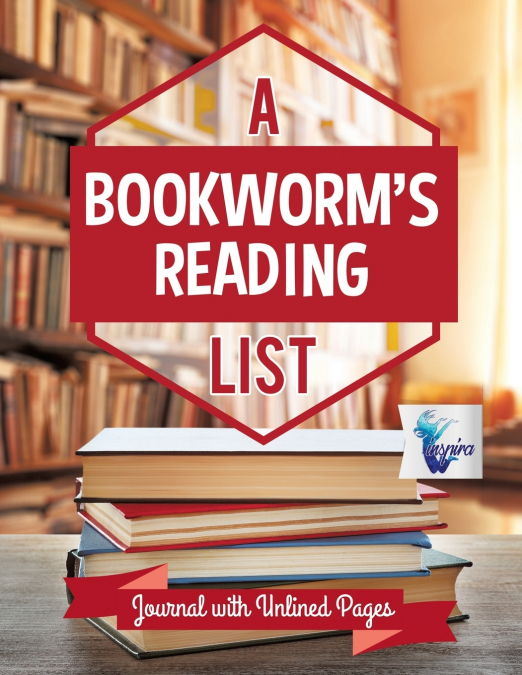 A Bookworm’s Reading List | Journal with Unlined Pages