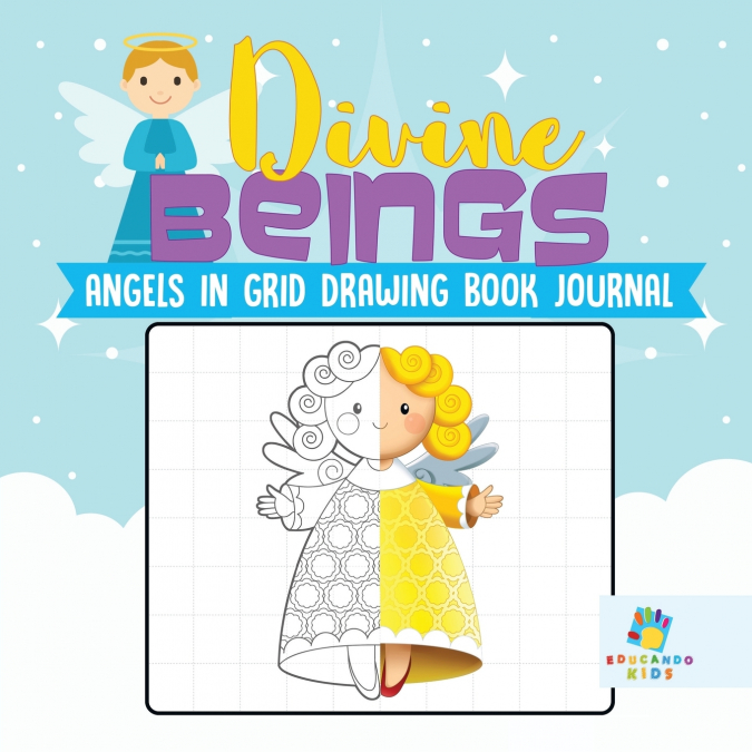 Divine Beings | Angels in Grid Drawing Book Journal