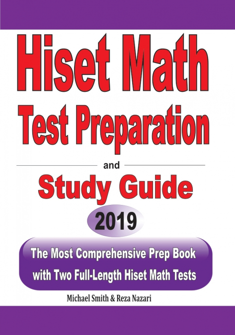 HiSET Math Test Preparation and  study guide