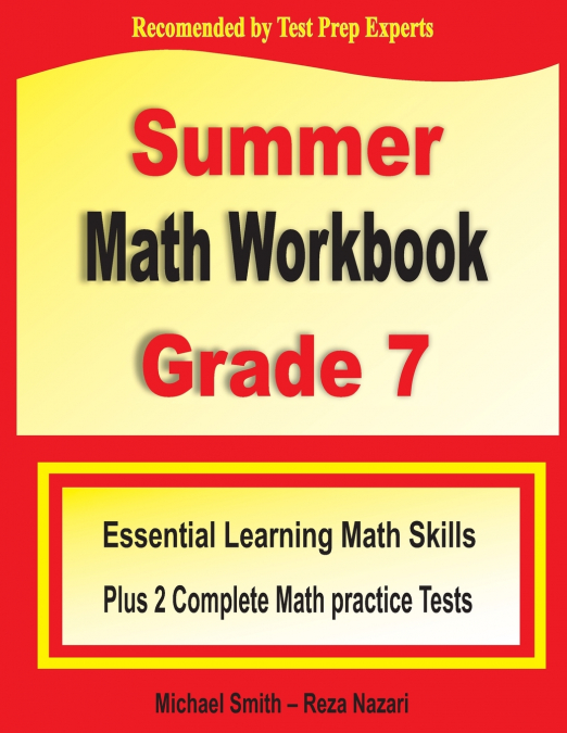 Summer Math Workbook Grade 7