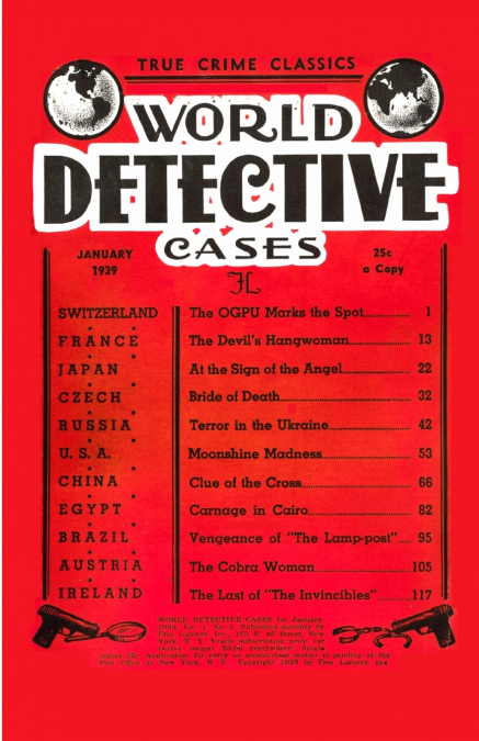 World Detective Cases, January 1939