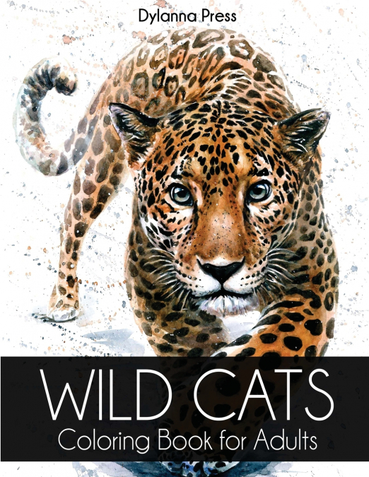 Wild Cats Coloring Book for Adults