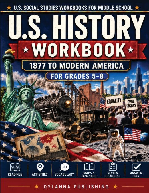 U.S. History Workbook for Grades 5-8