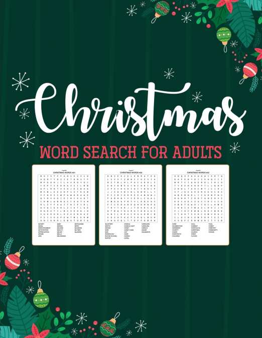 Christmas Word Search For Adults
