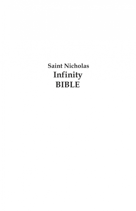 Saint Nicholas Infinity Bible (Khaki Cover)