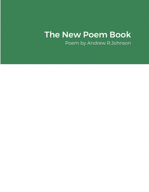 The New Poem Book