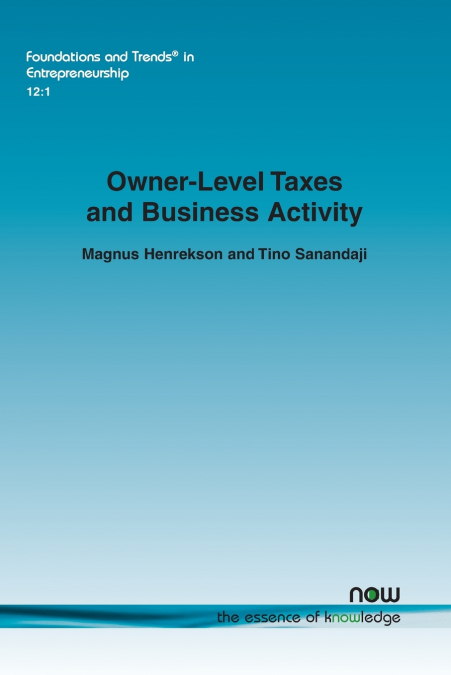 Owner-Level Taxes and Business Activity