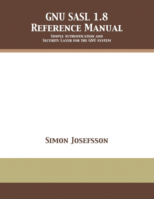GNU SASL 1.8 Reference Manual