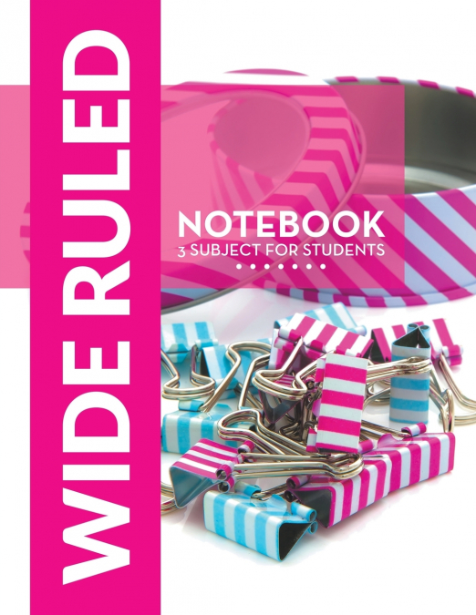 Wide Ruled Notebook - 3 Subject For Students