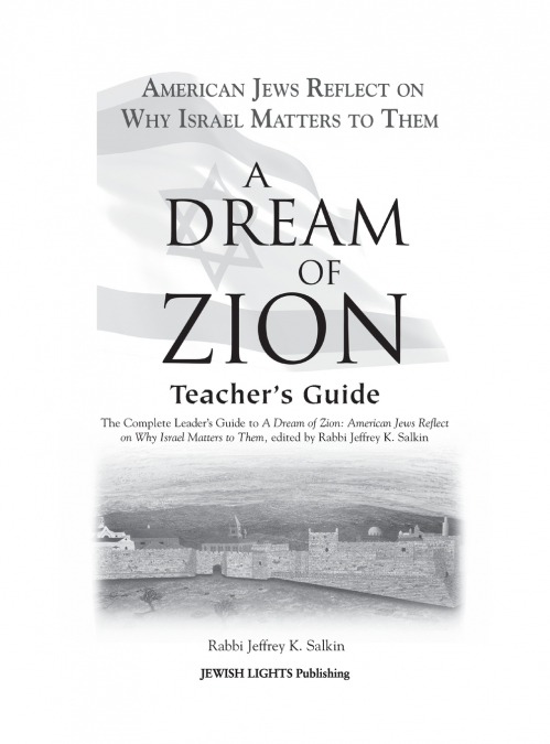 A Dream of Zion Teacher’s Guide