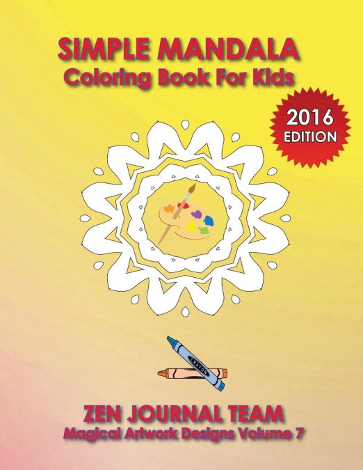 Simple Mandala Coloring Book For Kids