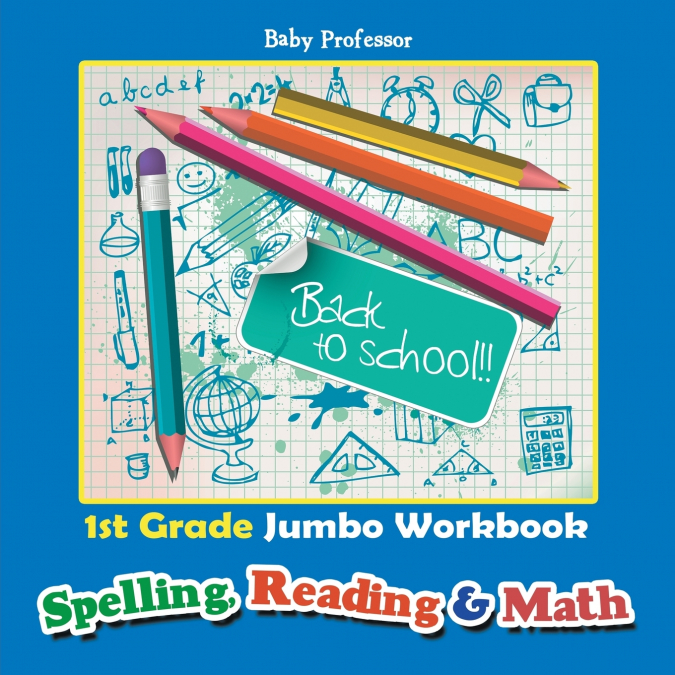 1st Grade Jumbo Workbook | Spelling, Reading & Math