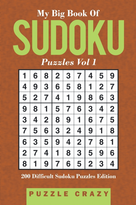 My Big Book Of Soduku Puzzles Vol 1