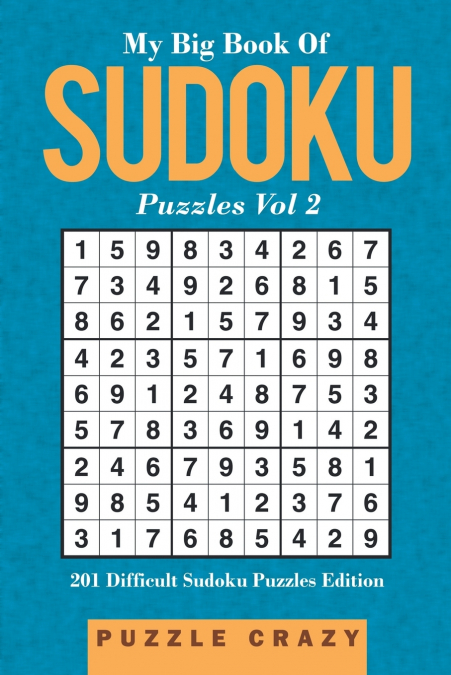 My Big Book Of Soduku Puzzles Vol 2