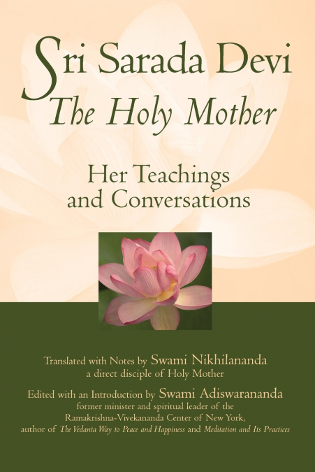 Sri Sarada Devi, The Holy Mother