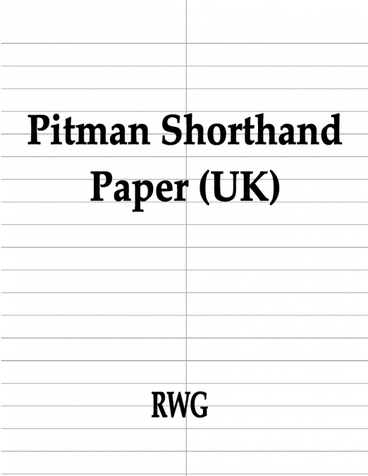 Pitman Shorthand Paper (UK)