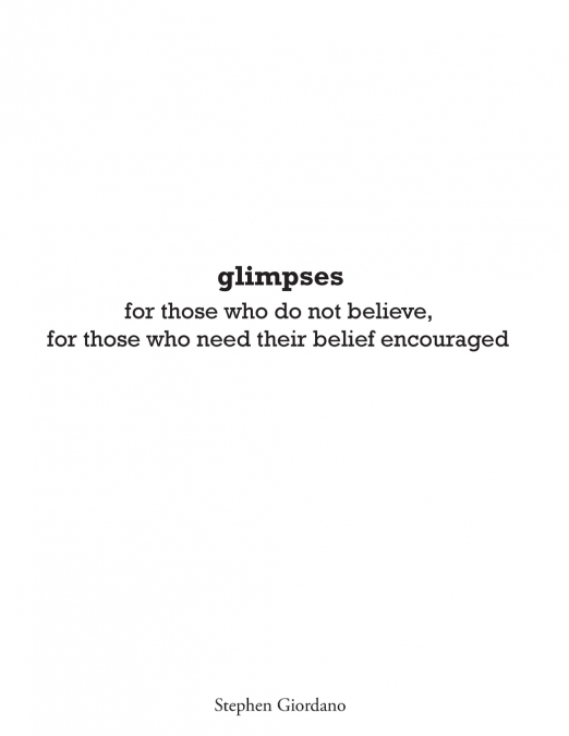 glimpses