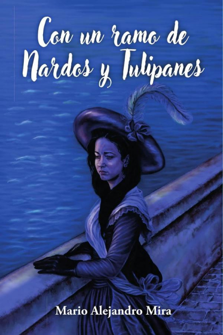 Con un ramo de Nardos y Tulipanes