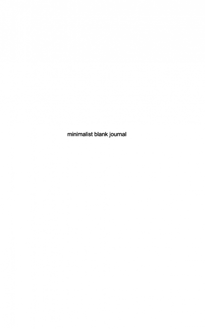 stunning minimalist blank Page Journal sir Michael Huhn designer edition