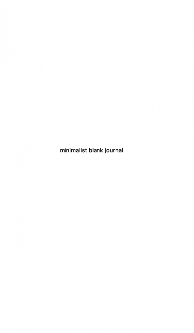 stunning minimalist blank Page Journal sir Michael Huhn designer edition