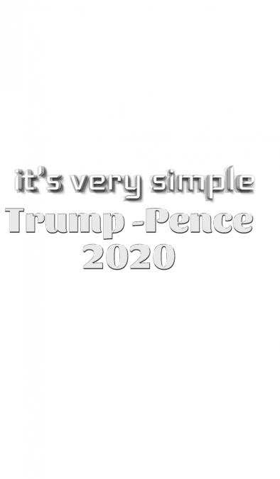 it’s very simple Trump Pence 2020 Creative journal
