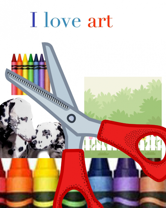 I love art  mixed medium creative  blank coloring book 324 pages 8x10