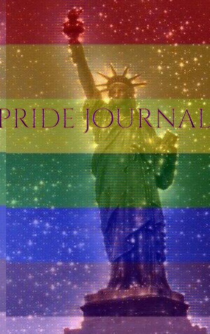 Pride Rainbow statue of liberty creative blank  journal