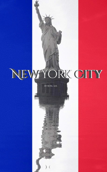 Statue of libertty  France  flag New York City creative blank journal