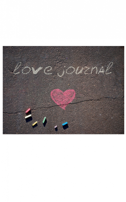 Love chalk valentine’s   blank journal
