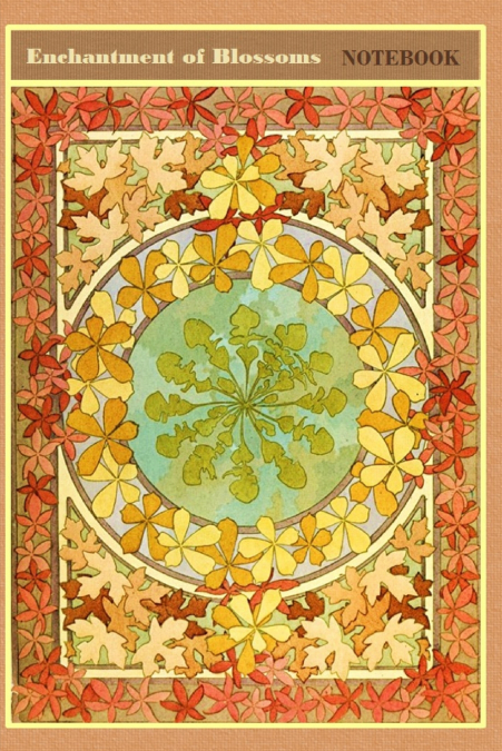 Enchantment of Blossoms NOTEBOOK  [ruled Notebook/Journal/Diary to write in, 60 sheets, Medium Size (A5) 6x9 inches]