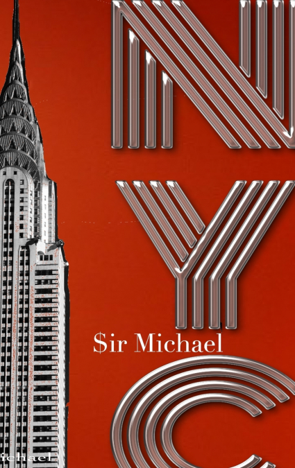 NYC chrysler Building Orange  Blank note Book  $ir Michael  Designer  edition