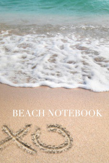 Beach xoxo Blank cream color  Page refection notebook