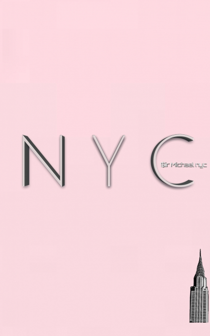 NYC iconic Chrysler building powder pink  creative blank journal $ir Michael designer limited edition