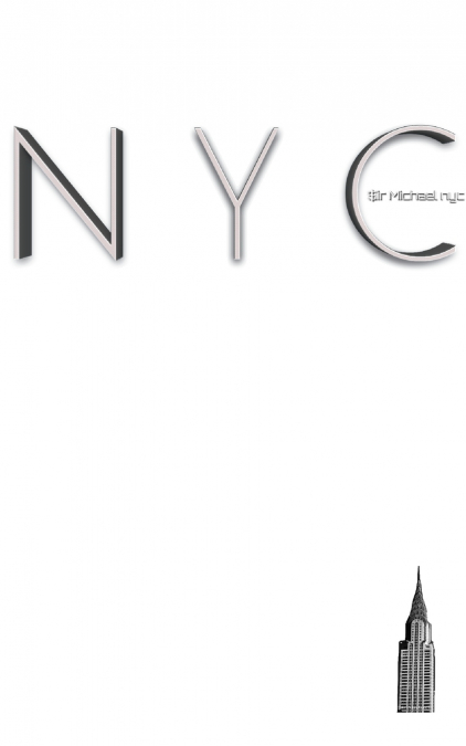 NYC   iconic  chrysler  building  white $ir Michael designer  blank journal limited edition