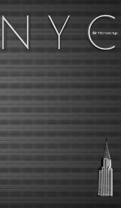 NYC    chrysler   building  space grey $ir Michael designer  blank journal limited edition