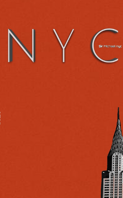 NYC burnt orange   $ir Michael designer grid  journal
