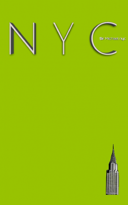 NYC Chrysler building  chartruce  grid style page notepad Michael Limited edition