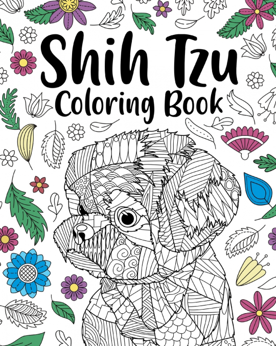 Shih Tzu Adult Coloring Book