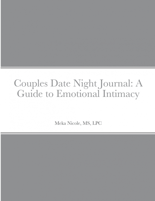 Couples Date Night Journal