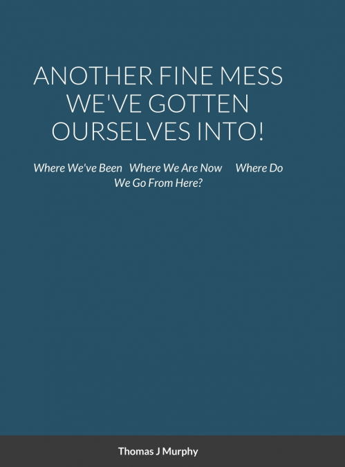 ANOTHER FINE MESS WE’VE GOTTEN OURSELVES INTO!